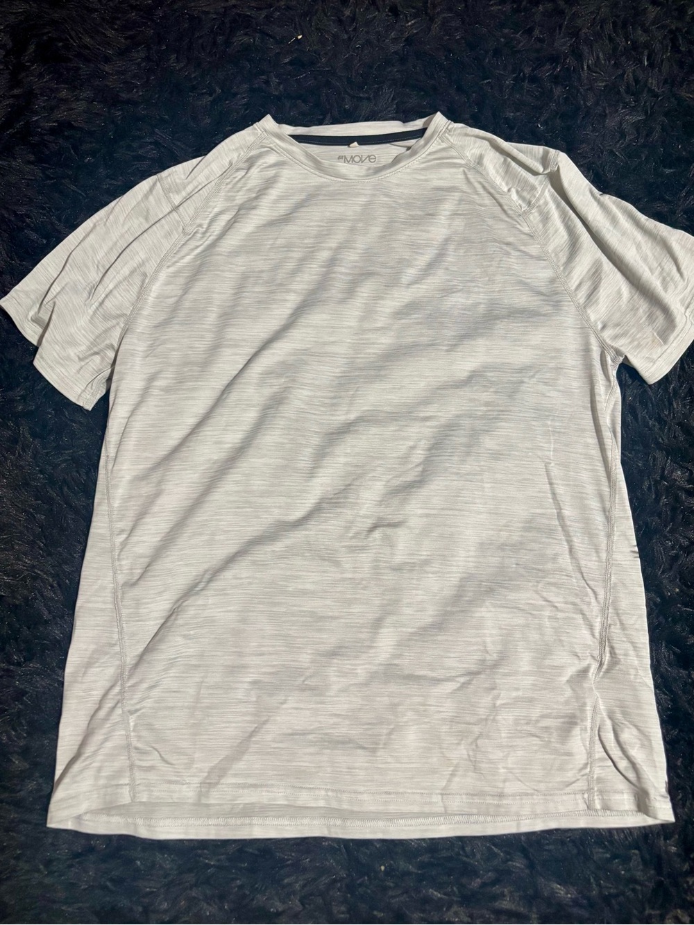 H&M Men's White/Gray Workout Shirt
